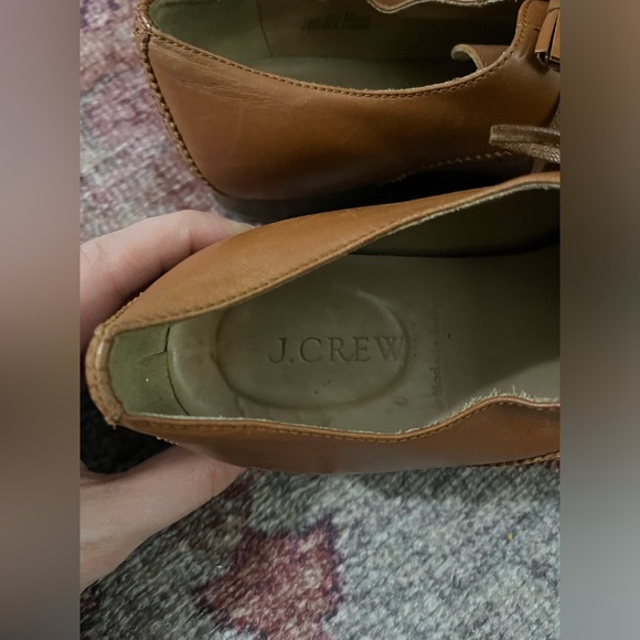 J. Crew Leather Wing-Tip Oxfords | Cognac | 6 - Picture 7 of 10